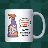 Funny 30th Birthday Mug, Bang and Your Youth is Gone Mug, Personalised 30th Birthday Gift for Him or Her, Thirty Birthday Keepsake Mug