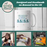 Just a Girl 11:11 Mug, Manifestation Gift UK, I'm Just A Girl Mug, Angel Number Coffee Cup, Angel Numbers Gift, Eleven Eleven Make a Wish