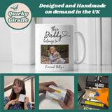 Personalised 'This Daddy Belongs To' Mug, Father’s Day Gift from Kids, Custom Name & Photo Mug for Dad, Gift for Dad, Dad Gift from Children