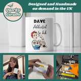 Personalised Addicted to Ink Mug, Novelty Tattoo Mug, Tattoo Lover Gift, Tattoo Obsessed, Tattoo Enthusiast Gift, Inked Up Gift, Tat Lover