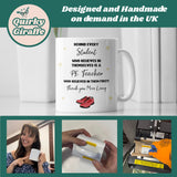 Personalised PE Teacher Thank You Mug, Behind Every Student Mug, End of Year Sports Teacher Gift, PE Teacher Appreciation Mug, PE Teacher