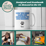 Funny Personalised Dog Grandad Mug, Only the Best Dads Get Promoted to Dog Grandad, Pet Dog Lover Gift, Father’s Day Mug for Dog Grandad