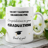 Personalised Grandson Graduation Mug, Personalised Graduation Gift, University Graduate Gift, 2025 Graduation Gift, Grandson Graduation