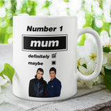 Funny Oasis Fan Mug for Mum, Number 1 Mum Definitely Maybe Mug, Oasis Music Fan Gift for Her, Mum Oasis Birthday Mug, Oasis Mum Present