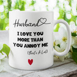 Funny Mug for Husband, Valentines Gift for Him, Husband Birthday Gift, Funny Anniversary Gift for Husband, Funny Christmas Gift for Hubby