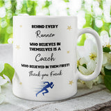 Personalised Running Coach Thank You Mug, End of Season Running Coach Gift, Track and Field Running Coach Gift, Cross Country Coach Gift