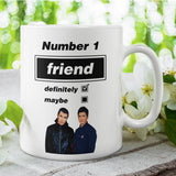 Funny Oasis Fan Mug for Friend, Number 1 Friend Definitely Maybe Mug, Oasis Music Fan Gift for Friend, Best Friend Oasis Birthday Gift