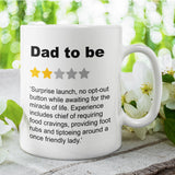 Funny Dad to Be Review Mug, To Daddy From Bump Gift, First Father's Day, Dad to be Gift, Daddy Mug, Father To Be Funny, 1st Father's Day