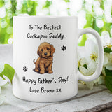 Personalised Father's Day Cockapoo Dad Mug, Funny Dog Dad Gift, Father’s Day Gift from Dog, Dog Lover Gift for Him, Cockapoo Present Owner