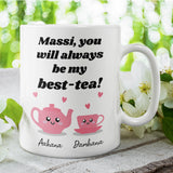 Personalised Massi Best-Tea Mug, Cute Indian Auntie Masi Mug, Funny Teapot Mug for Massi, Custom Mug for Aunt, Desi Family Gift, Maasi Gift