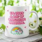 Funny Sarcastic Mug, Just a Ray of Sunshine Mug, Funny Gift for Friends, Sassy Coffee Cup, Sarcastic Humour Present, Funny Colleague Gift