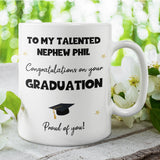 Personalised Nephew Graduation Mug, Personalised Graduation Gift, University Graduate Gift, 2025 Graduation Gift, Nephew Graduation