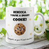 Personalised A-Level Results Mug, Smart Cookie Congratulations Gift, Exam Results Mug, Funny A Level Present, Congrats Personalised Mug