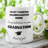 Personalised Granddaughter Graduation Mug, Personalised Graduation Gift, University Graduate Gift, 2025 Graduation Gift for Granddaughter