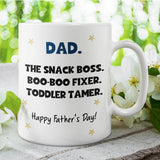 Funny Toddler Dad Father's Day Mug, Toddler Tamer Dad Gift, First Time Dad Father's Day, Father's Day Funny Present, Funny Cheap Fathers Day
