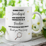 Personalised Sociology Teacher Thank You Mug, Sociology Gift to Teacher from Student, End of Year Teacher Present, Sociology Lecturer Gift