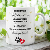 Veterinary Lecturer Mug, Vet School Gift UK, Thank You Veterinary Lecturer Present, Funny Vet Student Mug, Appreciation Gift Vet Lecturer
