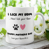 Funny Rude Dog Mum Mother's Day Mug, Gift for Dog Mum, Mother's Day Dog Mum Gift, Furbaby Mum Gift, Dog Mum Era, Funny Gift for Girlfriend