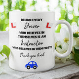 Personalised Thank You Driving Instructor Mug, Passed Driving Test Gift, Custom Driving Instructor Thank You, New Driver Gift for Instructor