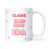 Personalised In My Fifty Era Mug, Funny 50th Birthday Gift, Mum 50th Birthday Present, Best Friend 50th Mug, Milestone Fiftieth Present