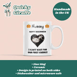 Personalised Halloween Mummy Mug, Baby Scan Photo Gift, First Halloween Baby Bump Mug, Pregnancy Reveal to Mum, Mummy-to-Be Halloween Gift
