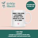 Yelled At As A Child Funny Mug, Family Secret Santa, Joke Christmas Gift