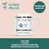 Funny Rude Dog Dad Father's Day Mug, Gift for Dog Dad, Father's Day Dog Dad Gift, Furbaby Dad Gift, Dog Dad Era, Funny Gift for Boyfriend