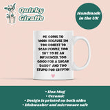 Funny Office Work Mug, Colleague Leaving Present, Work Bestie Gift, Office Secret Santa Gift, Present for Colleague, Office Banter Gift