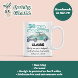 Personalised 30 Year Old Banger Mug, Funny 30th Birthday Gift, Custom Name Mug, 30th Birthday Funny Mug, 30th Birthday Gift for Car Lover
