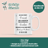 Personalised Thank You Piano Teacher Mug, End Of Year Thank You Piano Teacher, From Piano Student Cup, Piano Teacher Christmas Gift, Pianist