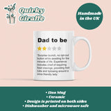 Funny Dad to Be Review Mug, To Daddy From Bump Gift, First Father's Day, Dad to be Gift, Daddy Mug, Father To Be Funny, 1st Father's Day