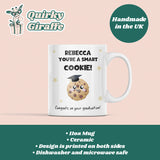 Personalised Graduation Mug, Smart Cookie Congratulations Mug, University Graduate Gift, Class of 2025 Cup, Funny Graduation Present