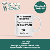 Personalised Nephew Graduation Mug, Personalised Graduation Gift, University Graduate Gift, 2025 Graduation Gift, Nephew Graduation