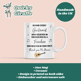 Personalised Thank You Guitar Teacher Mug, End Of Year Thank You Guitar Teacher, From Guitar Student Gift, Guitar Teacher Christmas Present