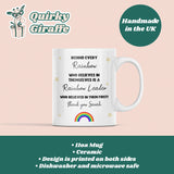 Personalised Rainbow Leader Thank You Mug, Behind Every Rainbow Mug, Girlguiding Rainbow Leader Gift, End of Term Rainbow Leader Present