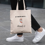 If You’ve Got It Haunt It Tote Bag, Funny Halloween Tote Bag for Her, Boo Basket Gift, Spooky Season Cute Ghost Tote, Girlfriend Boo Box Bag