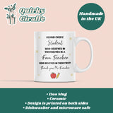 Personalised Form Teacher Thank You Mug, Behind Every Student Mug, End of Year Form Tutor Gift, Teacher Appreciation Gift, Thank You Gift