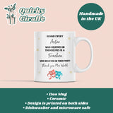 Personalised Drama Teacher Thank You Mug, Behind Every Actor Mug, Drama Coach Gift, End of Year Drama Teacher Gift, Theatre Teacher Present