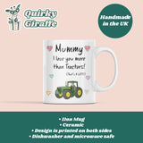 Mummy Love You More Than Tractors Mug, Mother's Day Gift from Son, Mother's Day Mug, Mummy Xmas Gift, Birthday Present for Mummy from Son