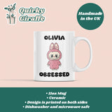 Personalised Labubu Obsessed Mug, Cute Labubu Lover Collector Gift, Labubu Fan Present, PopMart Collectible, Labubu The Monsters Gift