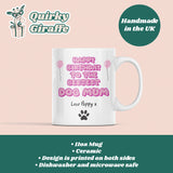 Cute Personalised Dog Mum Birthday Mug, Gift for Dog Mum, Birthday Dog Mum Gift, Furbaby Mum Gift, Dog Mum Era, To Mum From Dog, Dog Mummy