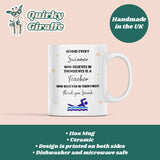 Personalised Swimming End of Year Gift, Behind Every Swimmer Mug, Swimming Thank You Gift, Swim Coach Thank You Present, Swim Teacher Gift