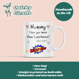 Mummy Love You More Than Superheroes Mug, Mother's Day Gift from Son, Mother's Day Mug, Mummy Xmas Gift, Birthday Present for Mummy from Son