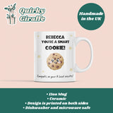 Personalised A-Level Results Mug, Smart Cookie Congratulations Gift, Exam Results Mug, Funny A Level Present, Congrats Personalised Mug