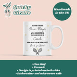 Personalised Tennis Coach Thank You Mug, Behind Every Tennis Player Mug, End of Year Tennis Coach Gift, Tennis Teacher Appreciation Present