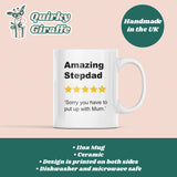 Funny Stepdad Review Mug, Step-Dad Father's Day, Bonus Dad Gift, Father Figure Appreciation Gift, Funny Step-Dad Birthday Present, Stepdad