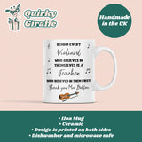 Personalised Thank You Violin Teacher Mug, End Of Year Thank You Violin Teacher, From Violin Student Gift, Violin Teacher Christmas Present