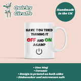 Tech Support Mug, Funny Gift for IT Colleague, IT Helpdesk Coffee Cup, Funny Gift for Techies, Programmer Present, Secret Santa Work IT Gift