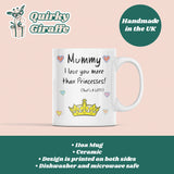 Mummy Love You More Than Princesses Mug, Mother's Day Gift from Daughter, Mother's Day Mug, Mother's Day Gift, Birthday Present for Mummy