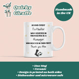 Personalised Football Manager Thank You Mug, Behind Every Footballer Mug, Coach Gift End of Season, Youth Football Coach Present